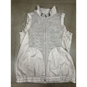 Bogner Vest Womens Large Beige Mesh Panel Lightweight Full Zip Pockets Outdoor